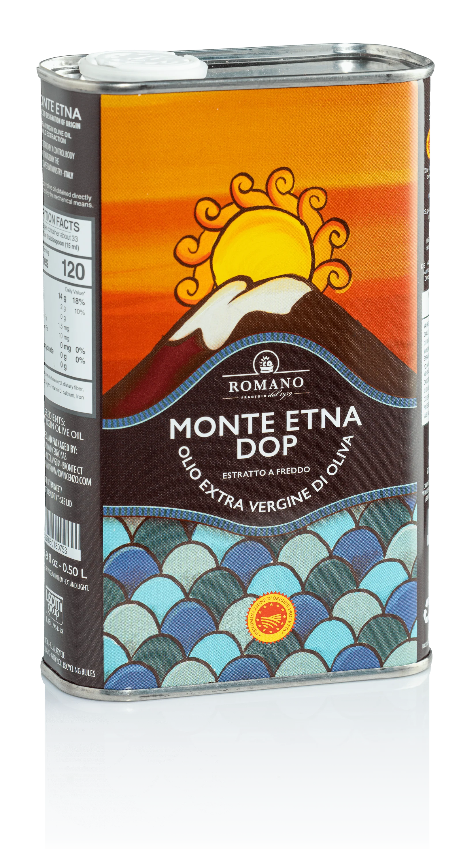 Ulei de masline - Ulei de masline extravirgin DOP Monte Etna cutie metalica 500 ml