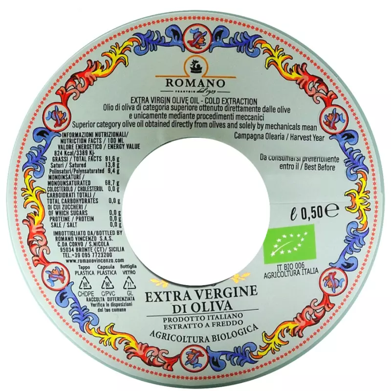 Ulei de măsline extravirgin BIO Sicilia IGP Testa di Moro 500 ml [1]