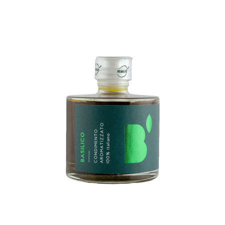 Noutati - Ulei de masline extravirgin aromatizat natural cu busuioc Primoljo 250 ml