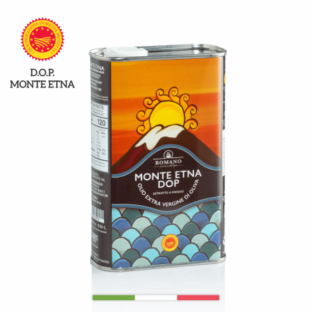 Ulei de masline - Ulei de masline extravirgin DOP Monte Etna cutie metalica 500 ml