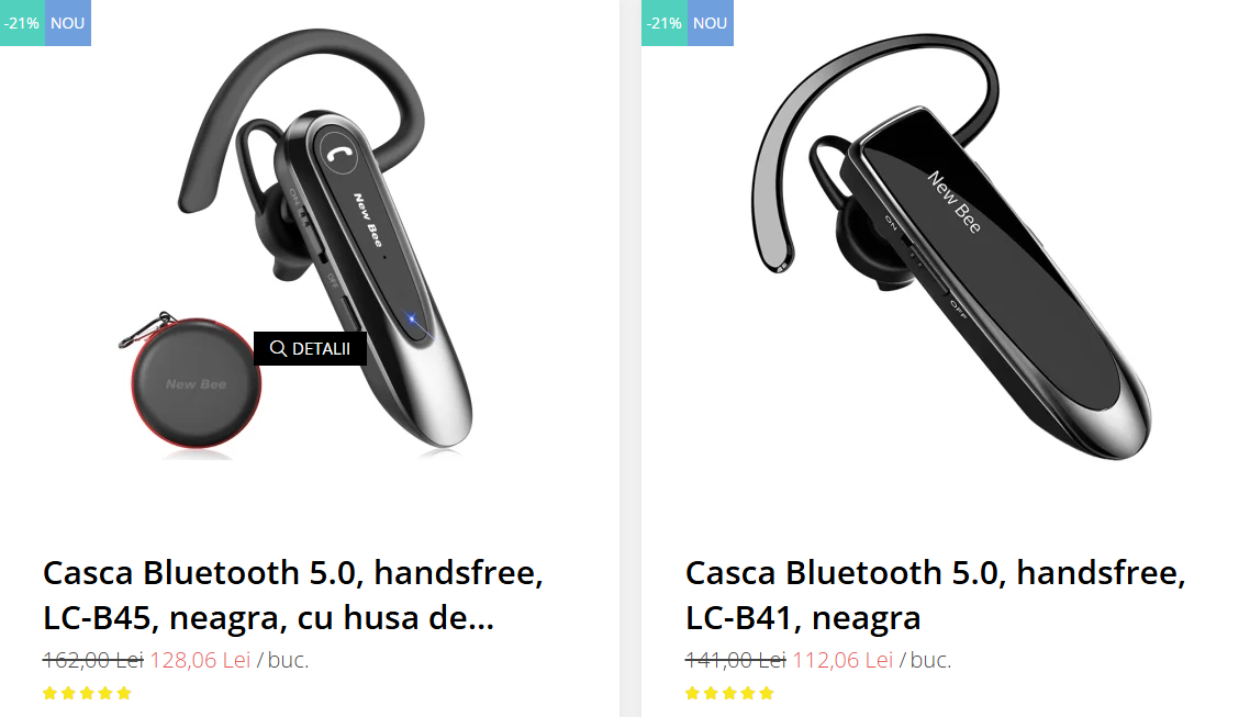 Casti soferi Bluetooth LC-B41 si LC-B45