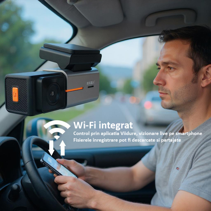 Camera auto, duala, 4K, model S2, vedere nocturna, G senzor [4]