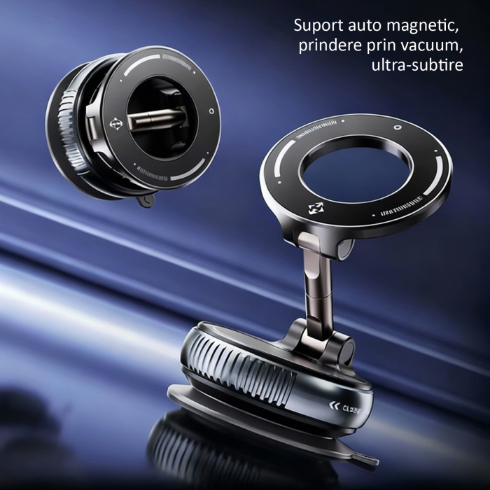 Suport auto telefon, SD10, magnetic, prindere prin vacuum [6]