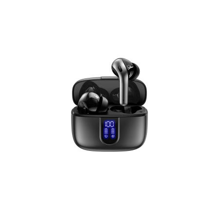 Alte accesorii - Casti wireless X08 Bluetooth 5.3, afisaj LED, control tactil, microfon HD, apeluri clare, autonomie mare, design in-ear, negru