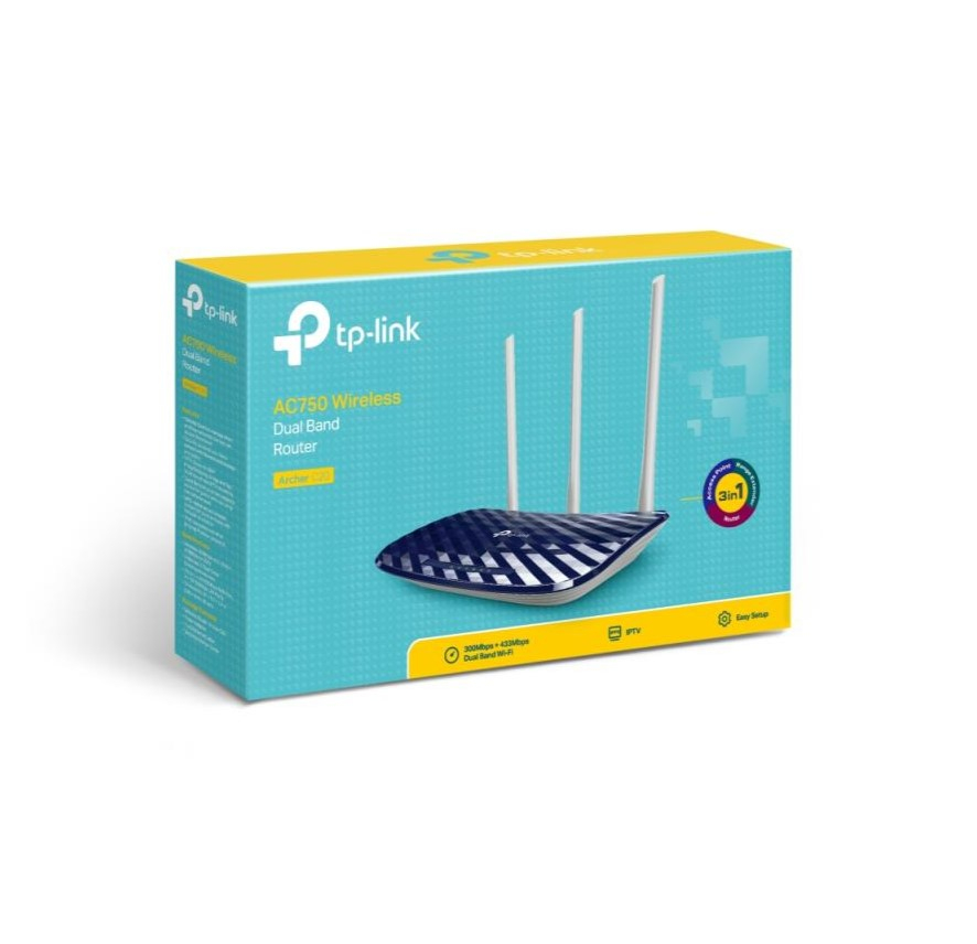Router wireless TP-LINK Archer C20, AC750, WiFI 5, Dual-Band [4]