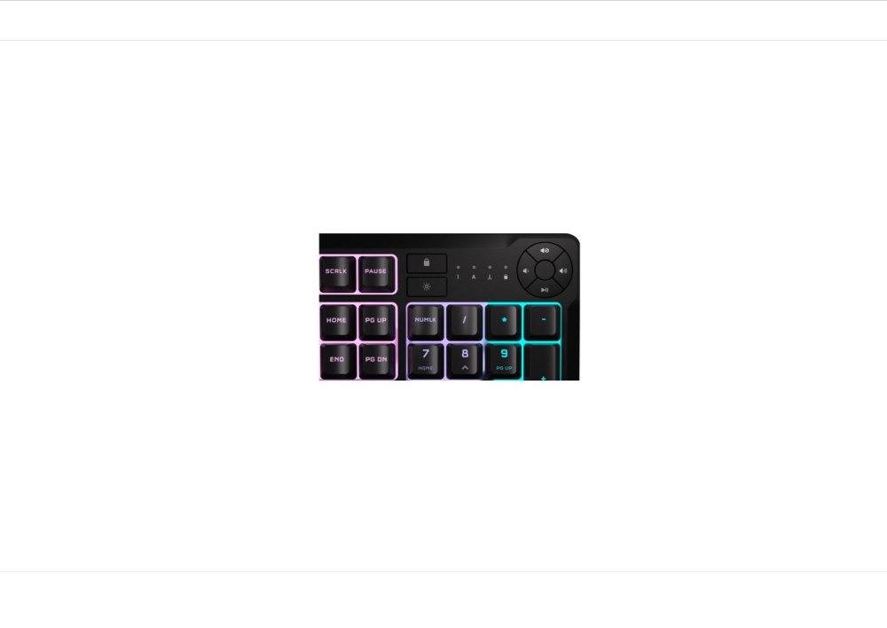 Tastatura Gaming Corsair K55 CORE Backlit Zoned RGB LED, Rubberdome [2]