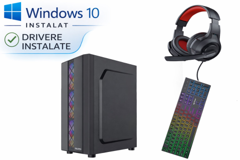 Calculatoare Gaming - Calculator Gaming i5-4590 3.3Ghz – 16GB RAM, Radeon R7 4GB, SSD 256GB + HDD 500GB