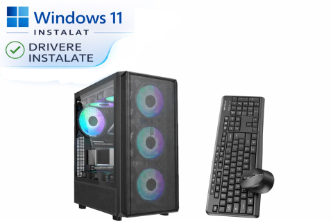 Calculatoare Gaming - Calculator Gaming Intel i5-6500 3.2GHz, 16GB RAM, GTX 1060 6GB, SSD NVMe 512GB + HDD 500GB, Windows 11