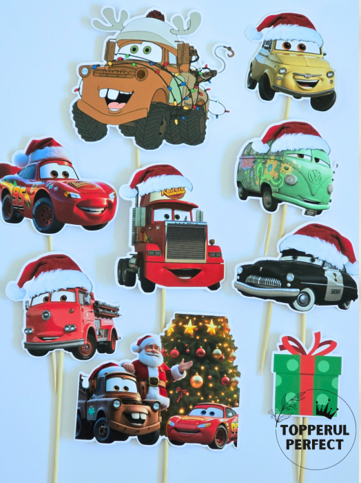Set Toppere Craciun Cars [1]