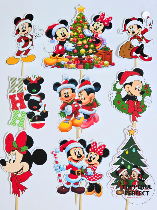 Set Toppere Craciun Minnie + Mickey Mouse [1]