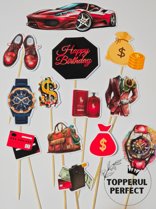 Set Toppere Barbati Rosu [1]