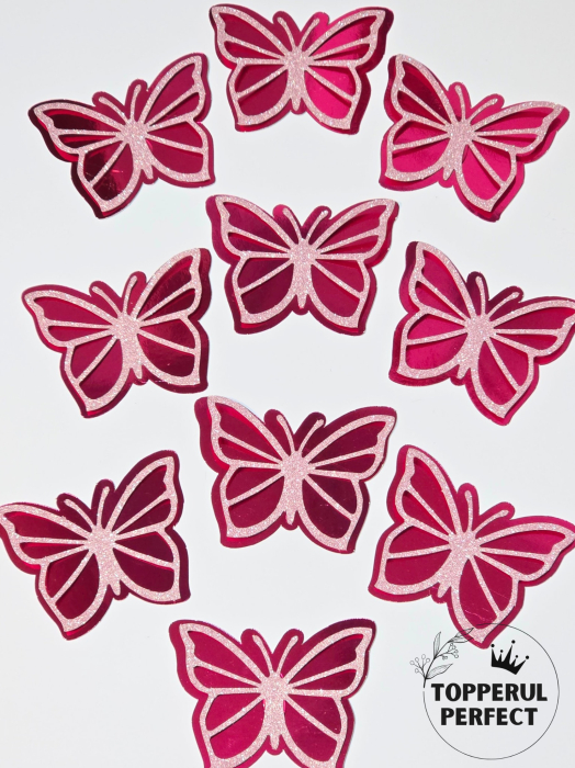 Set Fluturi 3D Roz + Fucsia [1]