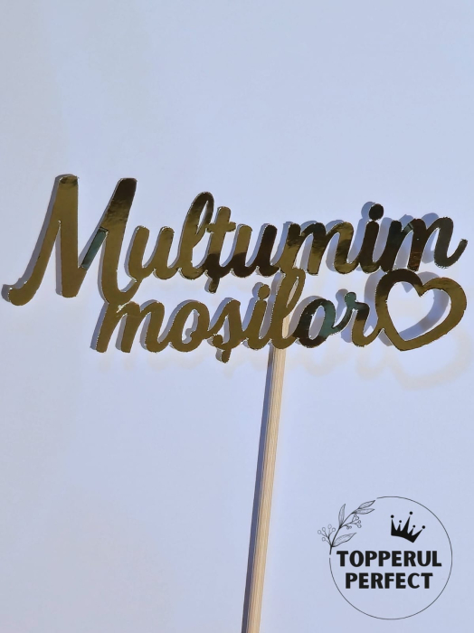 Topper Multimim Mosilor Auriu /1 Bucată [1]