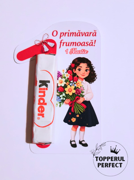 Cartonas Martisor 1 Martie cu Fata / 1 bucată [2]