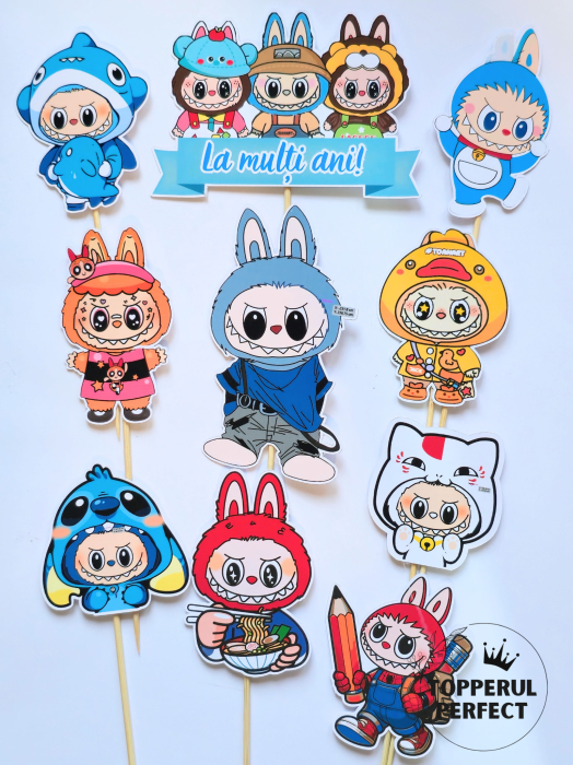 Set Toppere Labubu Albastru [1]