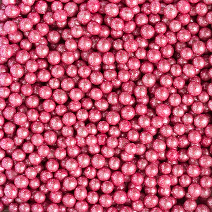 SPRINKLES - Perle de zahar - ROZ METALIZAT 5 MM 100 G - DECORA [2]
