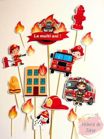 Toppere Meserii - Set Toppere Pompieri