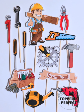 Toppere Baieti - Set Toppere Constructii 7