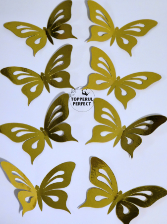 Fluturi - Set Fluturi Oglinda Aurii