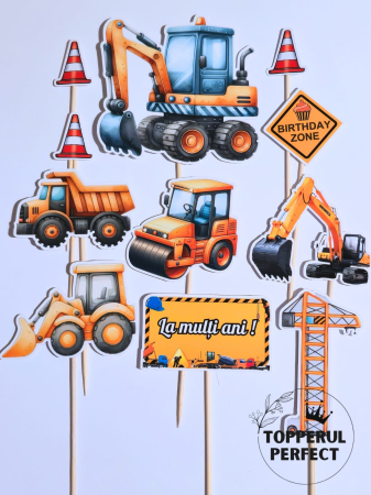 Toppere Baieti - Set Toppere Constructii 8