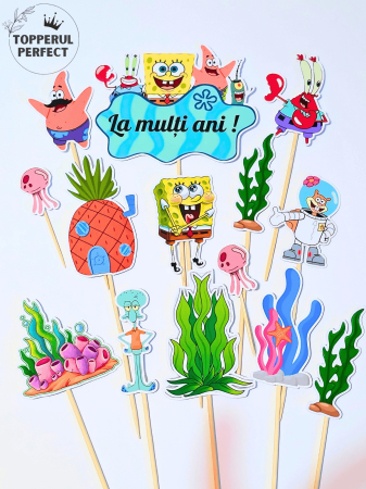Toppere Animale - Set Toppere SpongeBob