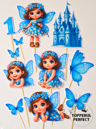 Toppere Printese - Set Toppere Zana Albastra