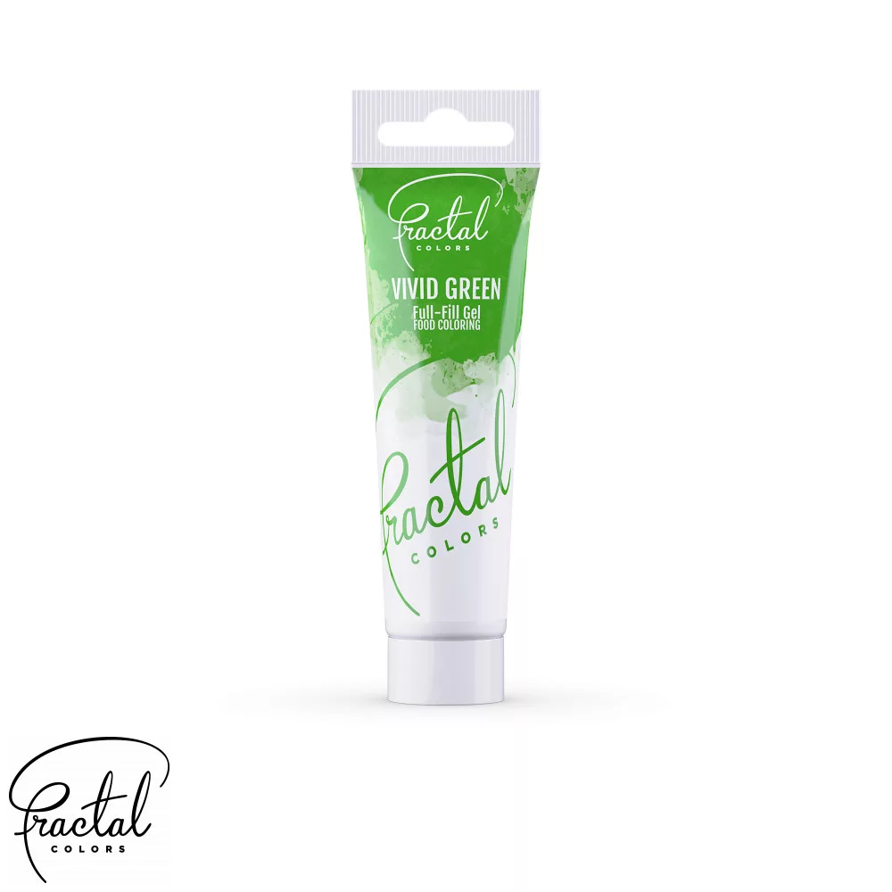 COLORANTI ALIMENTARI - Colorant alimentar GEL - FRACTAL - VERDE - 30g