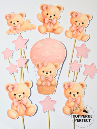 Toppere Botez - Set Toppere Urs Roz + Balon