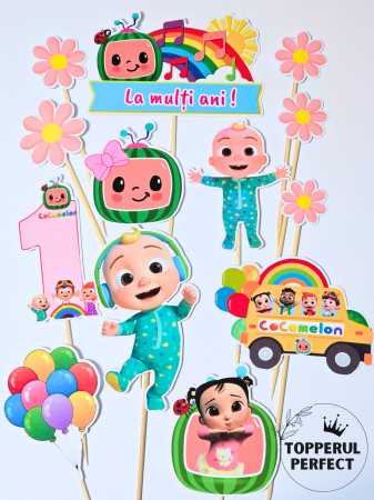 Toppere Desene Animate - Set Toppere Cocomelon Roz