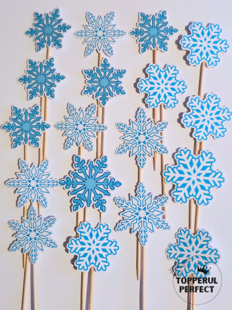 Toppere Craciun - Set Toppere Craciun Fulgi de zapada