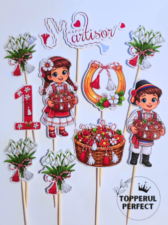 Toppere Torturi - Toppere Tort 1 Martie – Decoratiuni Torturi 1 martie
