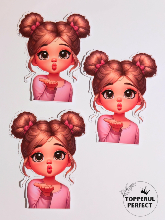 Toppere Femei - Set Toppere Siluete Frontale Fete