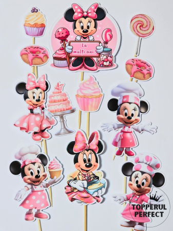 Toppere 1 an fete - Set Toppere Minnie Mouse Bucatar