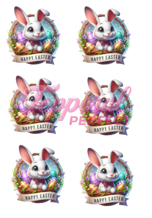 Vafe Paste - Vafa Imprimata Iepurasi de Paste 1