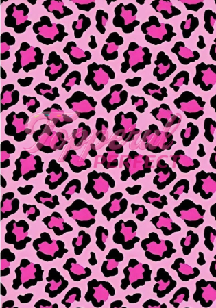 Diverse - Vafa Comestibila pentru Tort Animal Print Leopard Roz - Decor Tort