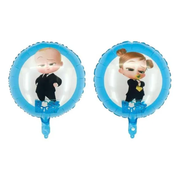 Baloane Petrecere Copii - Balon Folie Baby Boss Fata-Verso - Balon pentru Petreceri Copii si Aniversari Baby Boss