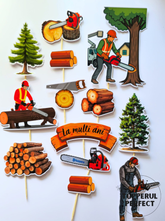 Toppere Barbati - Set Toppere Padurar - Padure - Lemne