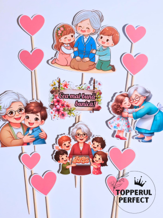 Toppere Diverse - Set Toppere Bunica