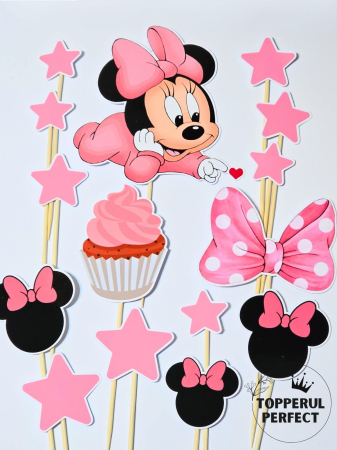 Toppere 1 an fete - Set Toppere Minnie Mouse Briosa