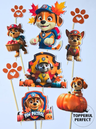 TOAMNA - Toppere Tort Paw Patrol Patrula Catelusilor Toamna | Decoratiuni Tort