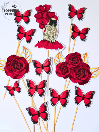 Toppere Femei - Set Toppere Femei Rosu