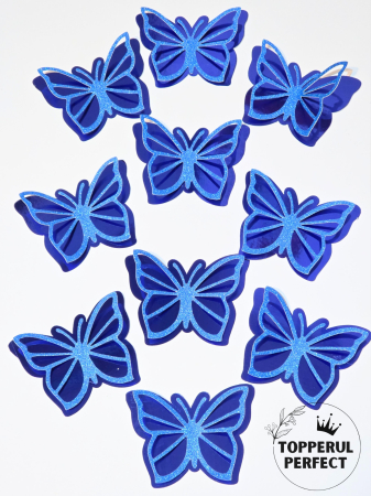 Fluturi - Set Fluturi 3D Albastru