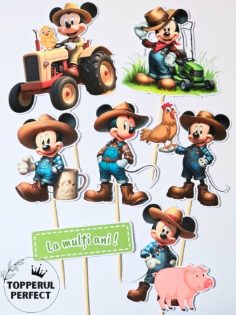 Toppere Animale - Set Toppere Mickey Mouse Ferma