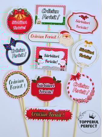 Toppere Craciun - Set Toppere Craciun Fericit 1