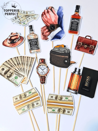 Toppere Torturi - Set Toppere Barbati + Bani