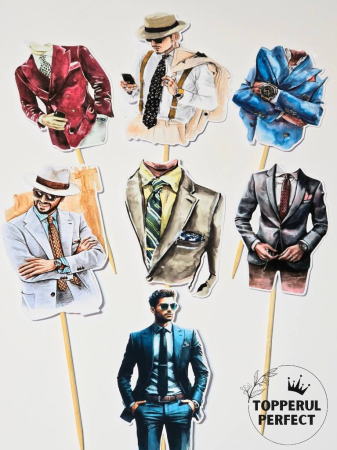 Toppere Siluete - Set Siluete Barbati