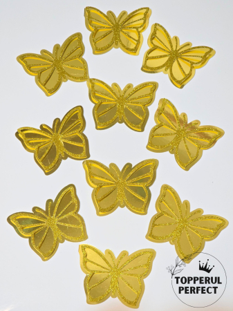 Fluturi - Set Fluturi 3D Auriu
