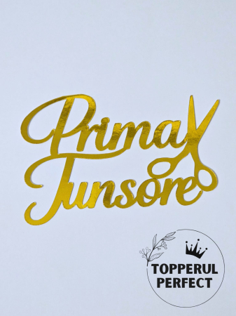 Toppere Torturi - Topper Prima Tunsoare Mot Auriu /1 Bucată