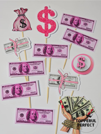 Toppere Femei - Set Toppere Dolari Roz