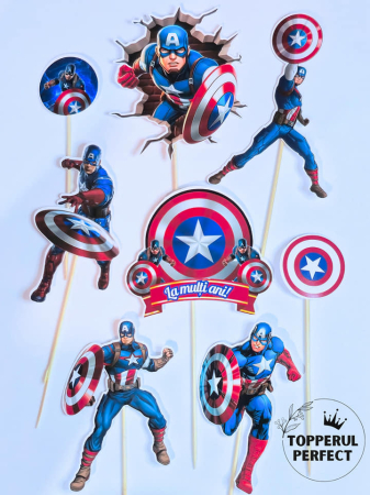 Toppere Eroi - Set Toppere Capitan America